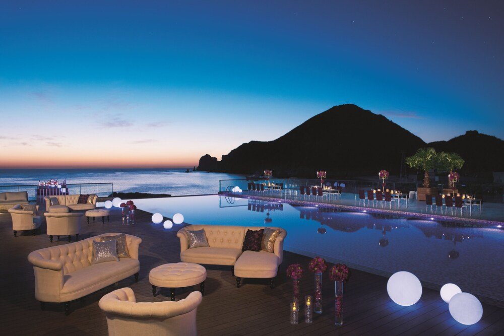 Outdoor pool area at Breathless Cabo San Lucas resort