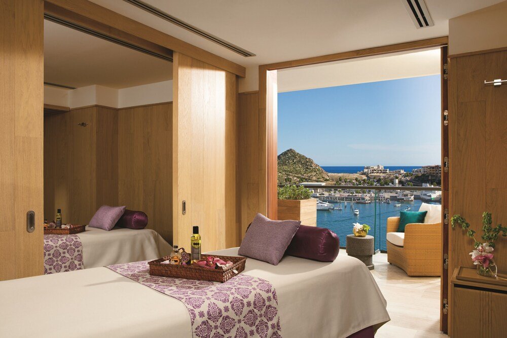 Pool and sun loungers at Breathless Cabo San Lucas