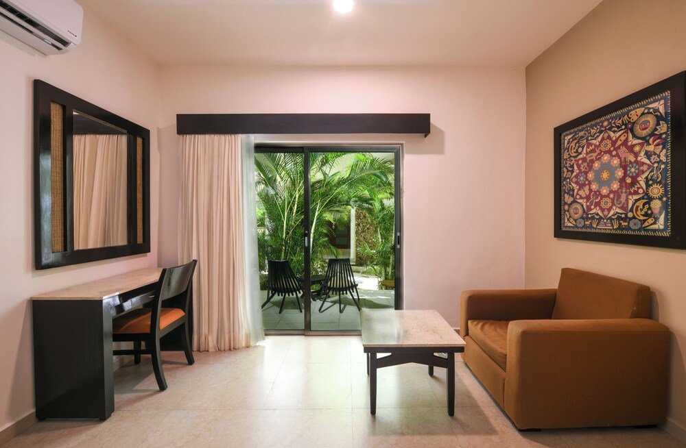 Evening view of El Dorado Maroma at Maroma Beach