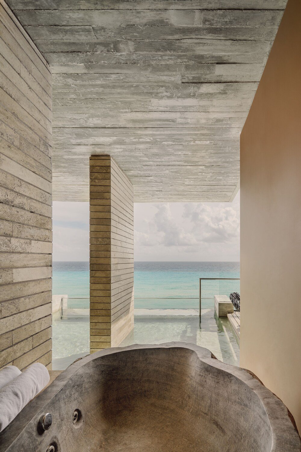 Restaurant dining area at La Casa de la Playa by Xcaret