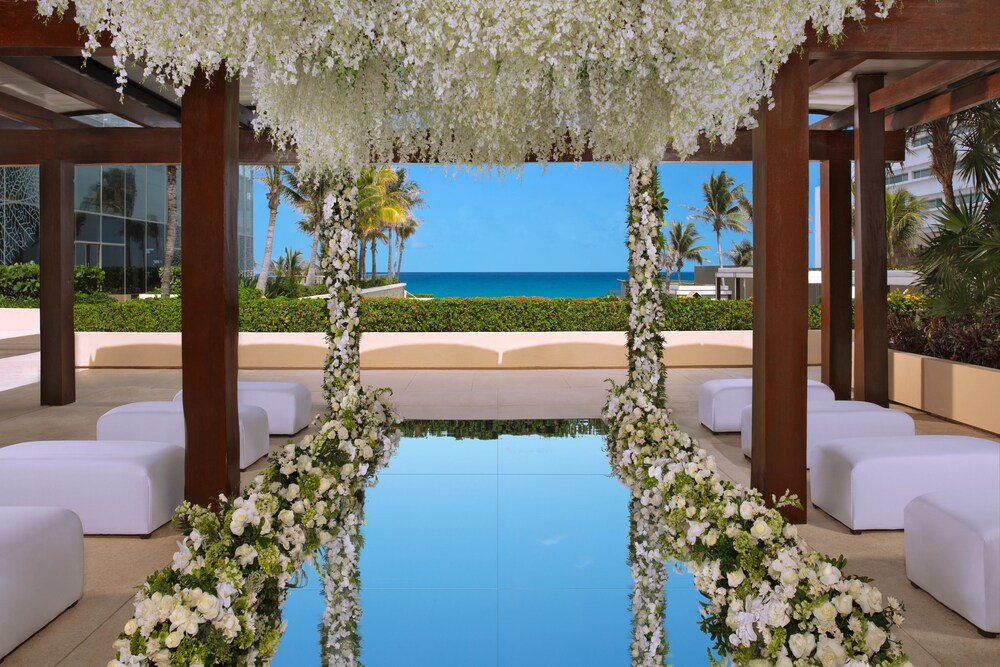 Exterior view of Secrets The Vine Cancun in the Hotel Zone